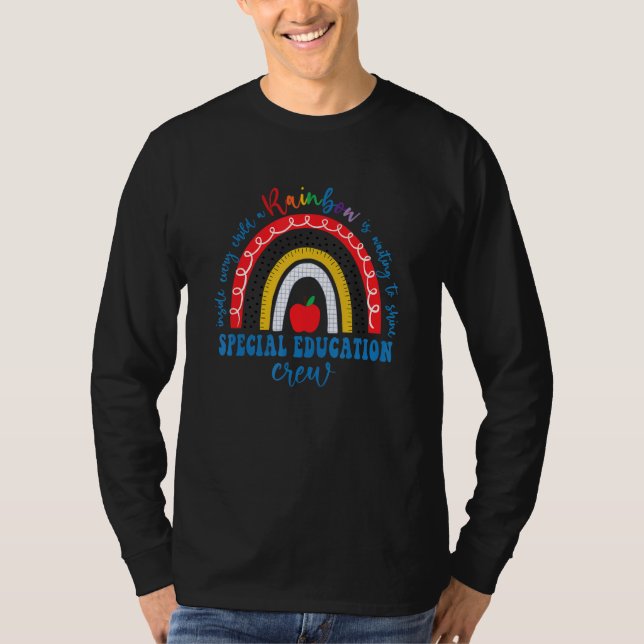 Speciell utbildningsbesättning Rainbow Sped Squad  T Shirt (Framsida)