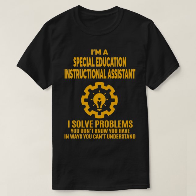 SPECIELL UTBILDNINGSINSTRUKTIONELL ASSISTANT NICE  T SHIRT (Design framsida)