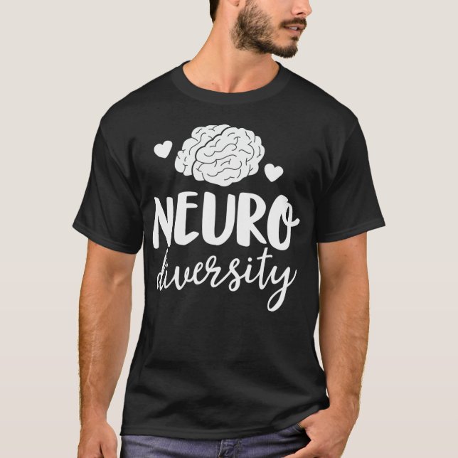 Speciell utbildningslärare i neurodiversity Brain  T Shirt (Framsida)