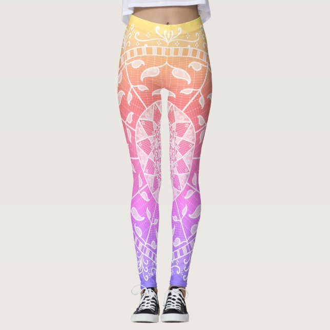 Speciell utgåva Gwias Mandala Leggings (Framsida)