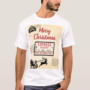 Speciell Vintage-julleverans T Shirt
