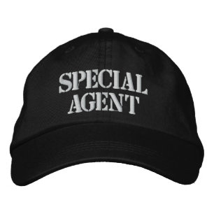 "SPECIELLA AGENT" EMBROIDERED CAP BRODERAD KEPS