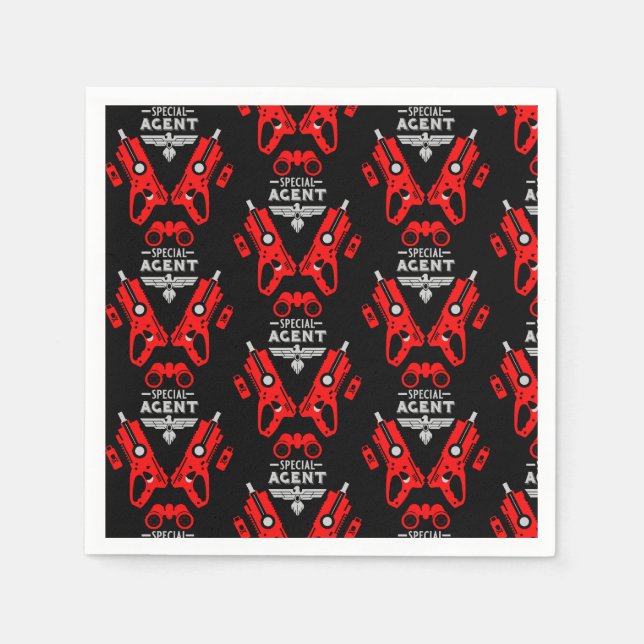 Speciella Agent Kid Pappersservett (Framsidan)