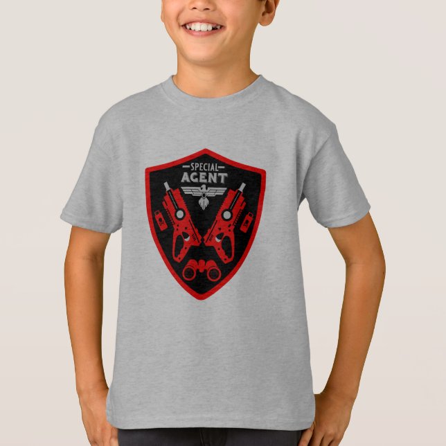 Speciella Agent Kid T Shirt (Framsida)