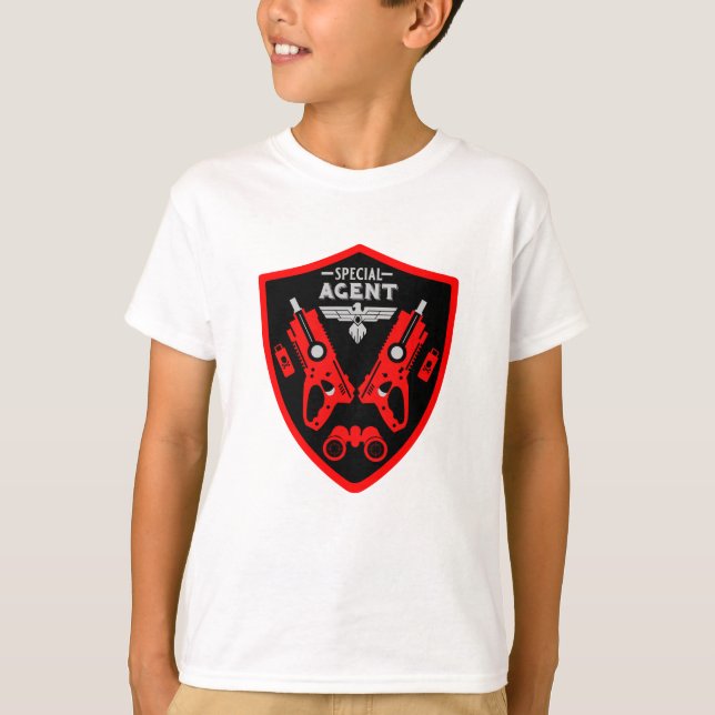 Speciella Agent Kid T Shirt (Framsida)
