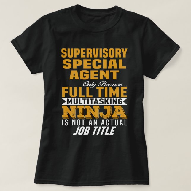 Speciella Agent T Shirt (Design framsida)