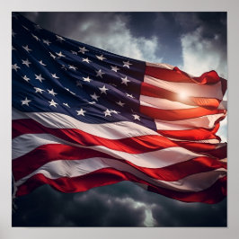 Speciella amerikanska flagga poster