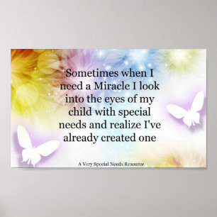Speciella behov Poster Miracle Butterfly