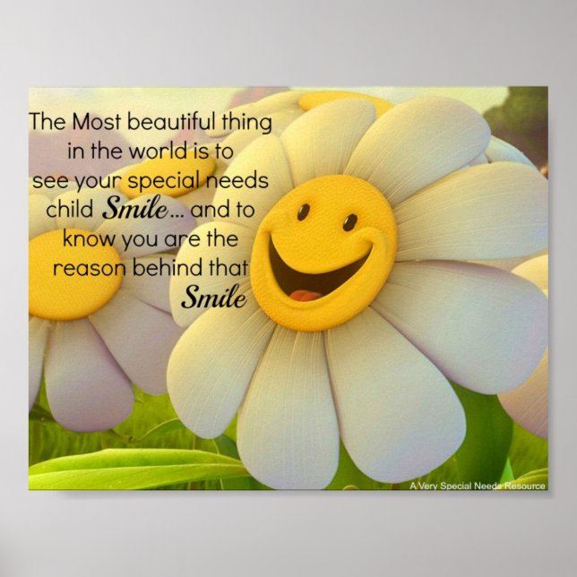 Speciella behov - Smile Poster (Framsidan)