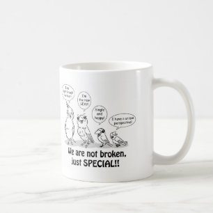 Speciella behovsfåglar kaffemugg