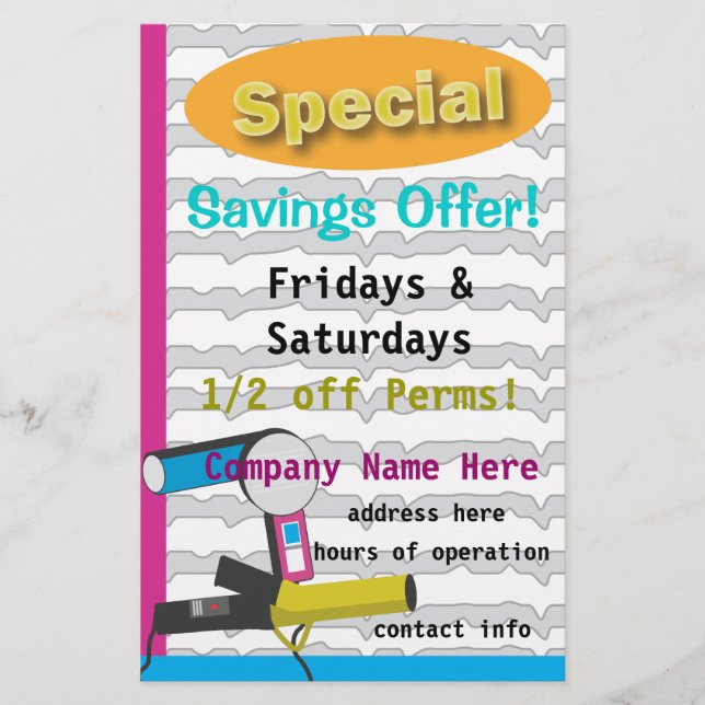 Speciella besparingar! flygblad (Framsidan)