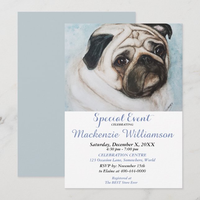 SPECIELLA BIRTHDAY INBJUDNINGAR (Fram/baksida)