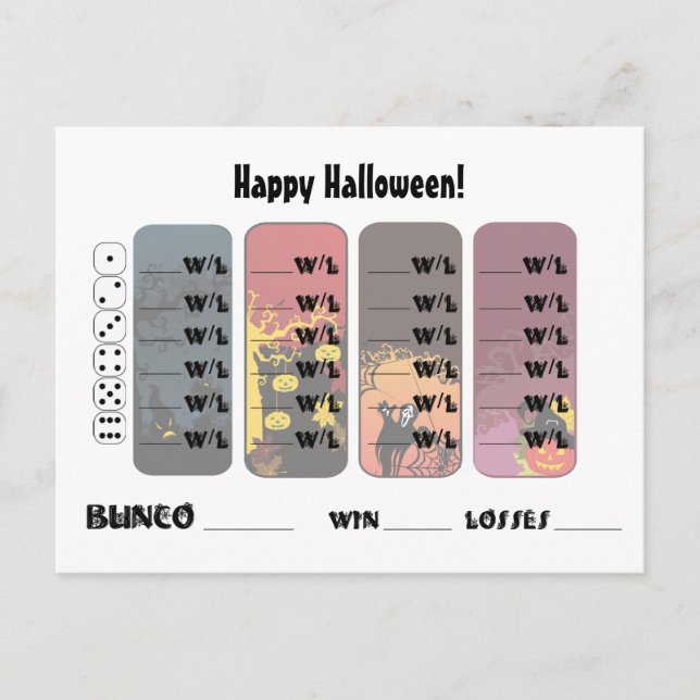 Speciella Bunco Post Card Inbjudan Vykort (Framsida)