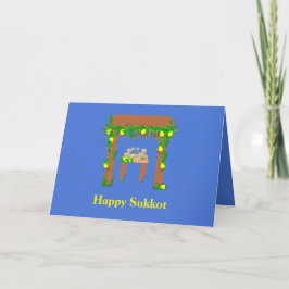 speciella dagen Lycklig Sukkot Helgkort