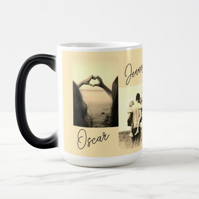 speciella dagen Pappa kaffe sepia mugg (Vänster)