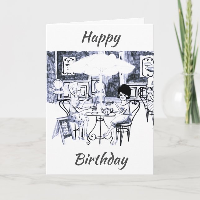 SPECIELLA DAM PÅ DIN SPECIELLA DAG BIRTHDAY KORT (Framsida)