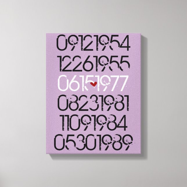 Speciella Data, stressad Canvastryck (Framsida)