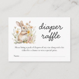 Speciella Diaper Raffle Vår Baby Shower Tilläggskort