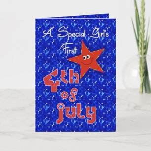 Speciella flickans första 4:e juli kort