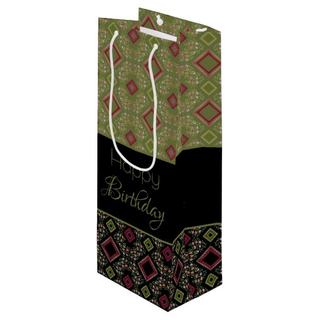 Speciella födelsedag - Modern Vin-gåva (Framsidan Vinklad)