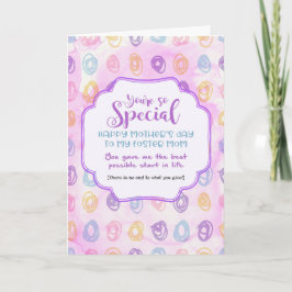 Speciella Foster Mamma - Mors dag Kort
