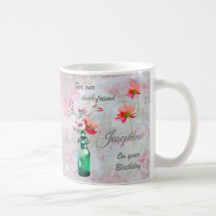 Speciella frienddjurets födelsedagskaffe eller te kaffemugg