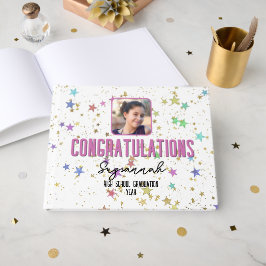 Speciella händelsemärken - färgstångar på vit bakg gästböcker