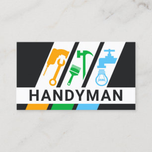 Speciella Handymannen Reparera Verktyg Rand Visitkort
