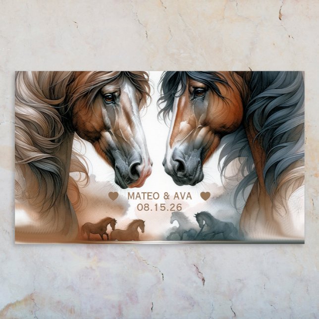 Speciella hästar Brown Bröllop Poster (Skapare uppladdad)