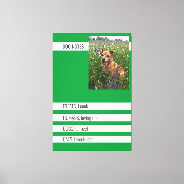 Speciella Hund Ironic Mini Padfolio Canvastryck (Framsida)