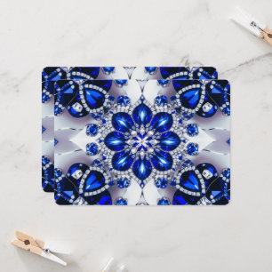 Speciella inbjudningar med Blue White Design