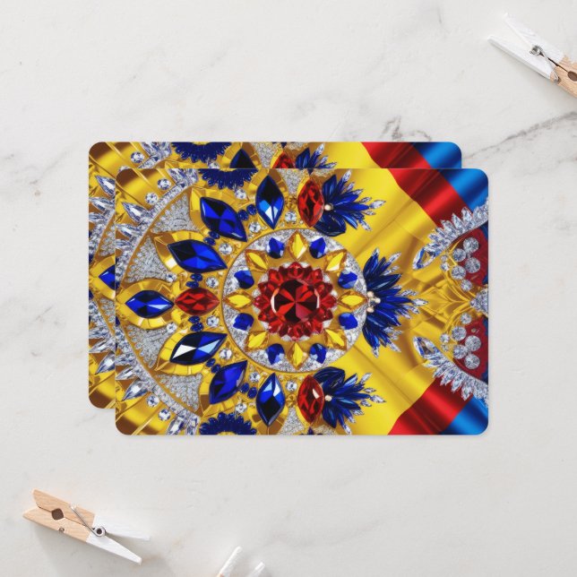 Speciella inbjudningar med rumänsk design (Fram/Back In Situ)