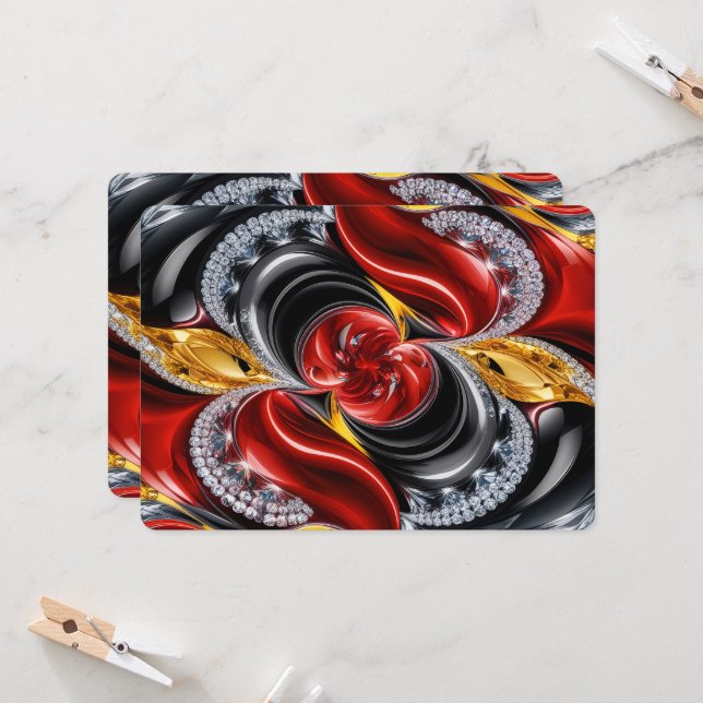 Speciella inbjudningar med tysk design (Fram/Back In Situ)