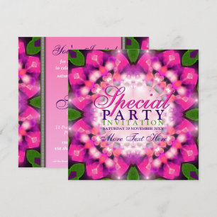 Speciella inbjudningar till Exotic Girly Rosa Lila