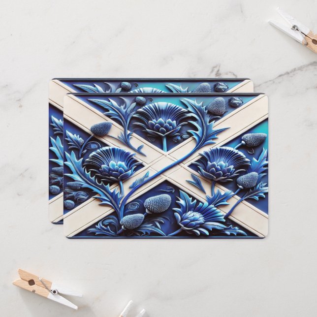 Speciella inbjudningar till Scottish Thistles (Fram/Back In Situ)