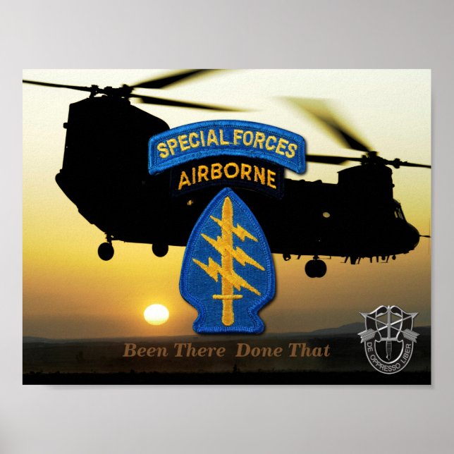 speciella krafter grönt berets SFG SOF SF Poster (Framsidan)