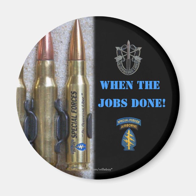 speciella krafter grupperar vets iraq Magnet grönt (Framsidan)