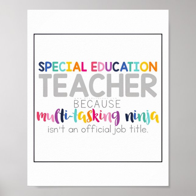 Speciella lärare Poster (Framsidan)