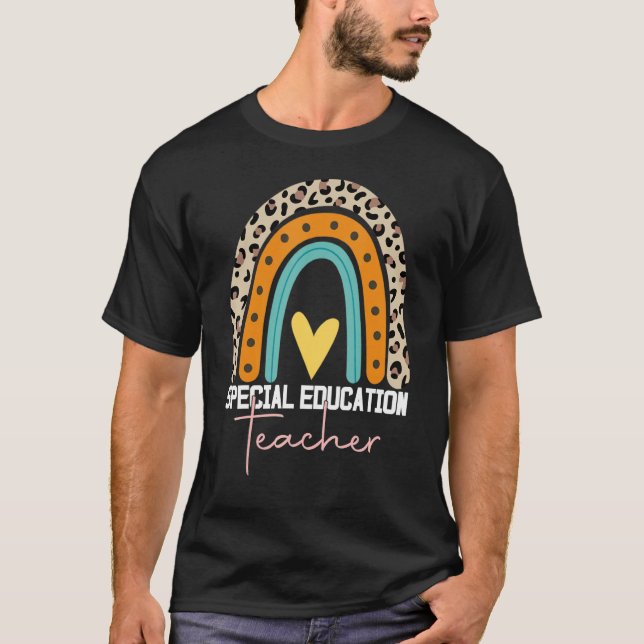 Speciella lärare Sped Ed Leopard Rai T Shirt (Framsida)