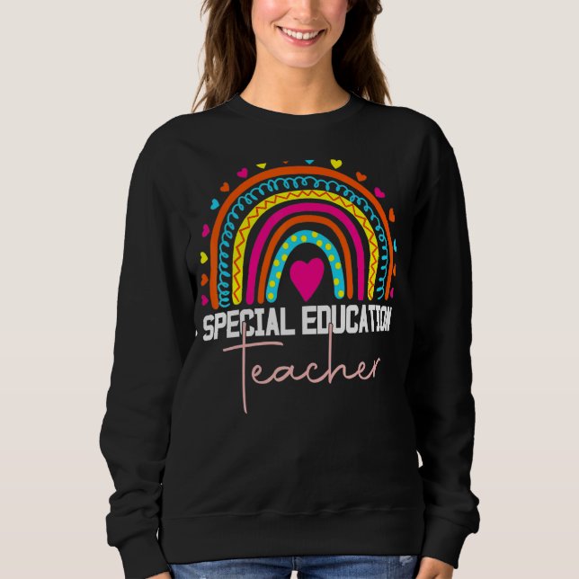 Speciella lärare Sped Ed Leopard Rai T Shirt (Framsida)