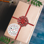 Speciella leveranskvot för Nordpolen, jultomten Runt Klistermärke<br><div class="desc">Dessa klistermärken är en perfekt för att användas som etiketter på julkort och julklappar, och den festliga utformningen kan vara lätt att personlig med ett mottagande namn. Observera att dessa klistermärken endast är till för personer på jultomtens trevliga lista och bör inte ges till någon på tomtens högtflygande lista .-)...</div>