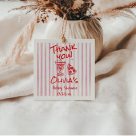 Speciella leveransprogram för Hand plockade Red Pi Gåvor Etiketter