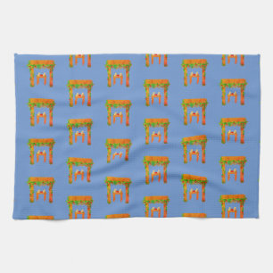 speciella Lycklig Sukkot Kitchen Towel Kökshandduk