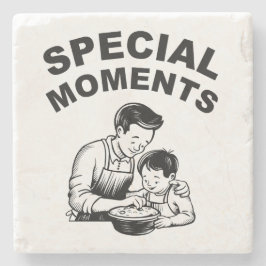 Speciella ögonblick Fars dag Stenunderlägg