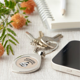 Speciella ögonblick Fars dag Swirl Silverfärgad Nyckelring