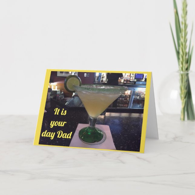 SPECIELLA ÖNSKEMÅL & TOAST ***PAPPOR BIRTHDAY ** KORT (Framsida)