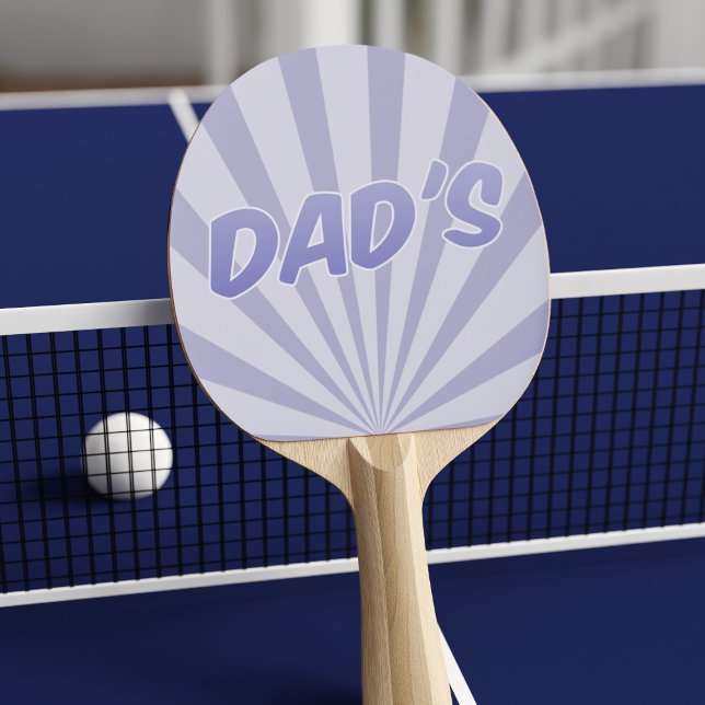 Speciella Pappa Blue Sunburst Ping Pong Paddle Pingisracket (Already has Dad's name on it)