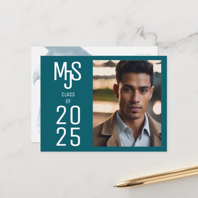 Speciella personliga examensannonserings vykort (Fram/Back In Situ)