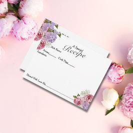 Speciella Recipe Peony hydrangea baby utandningsko OSA Kort