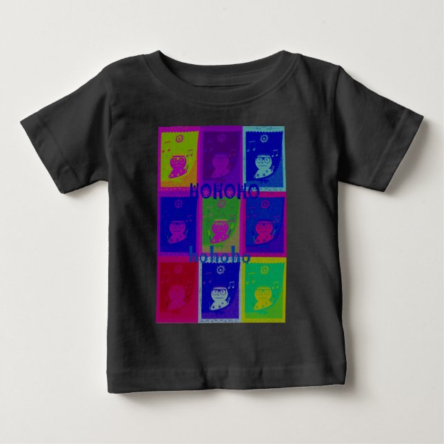 Speciella Santa HoHoho Pop Art färg Tee Shirt (Framsida)